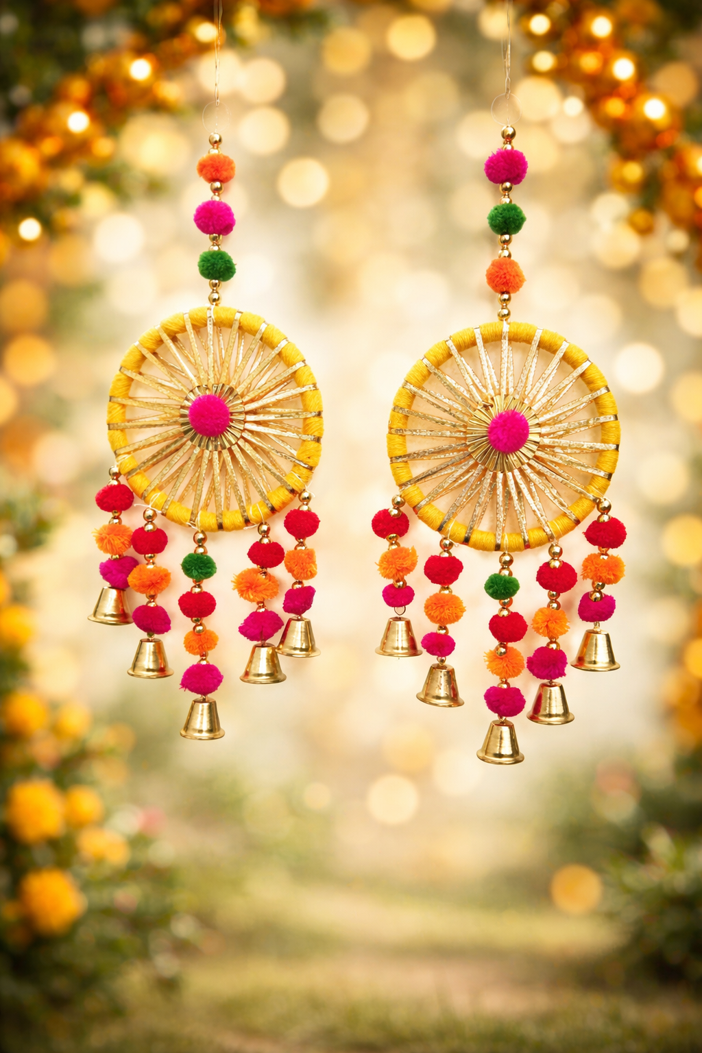 Handmade Yellow Dreamcatcher Hanging